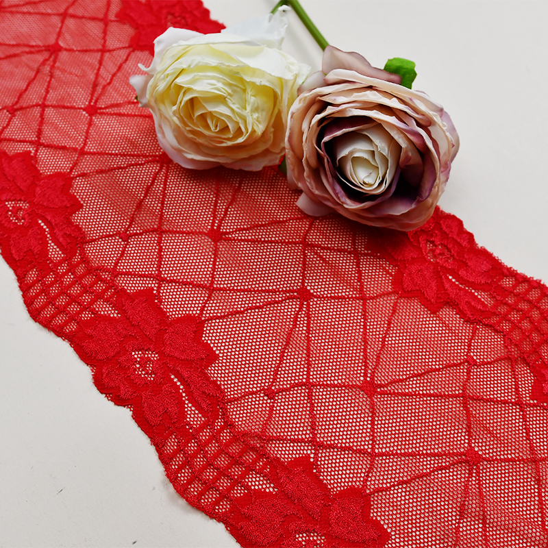 15.5cm Beautiful Lace Stretch Floral Lingerie Headband Elastic Diy Lace 1006#