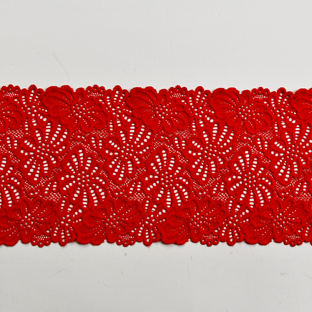 Ready Stock Lace High Quality 13cm Women's Elastic Floral Lace Trim 1513-15#