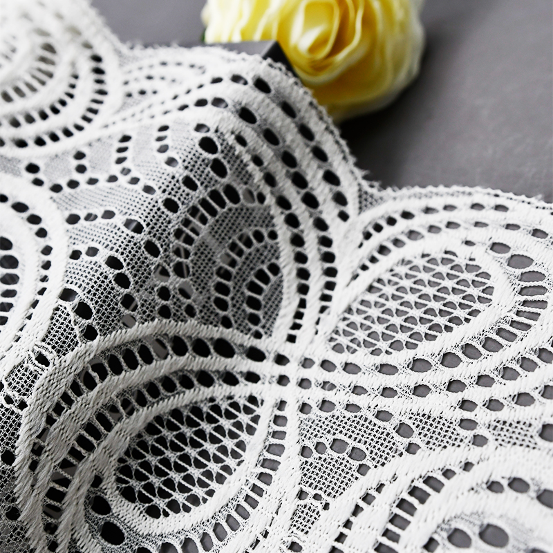18cm Beautiful Lace Stretch Floral Lingerie Headband Elastic Diy Lace 5301#