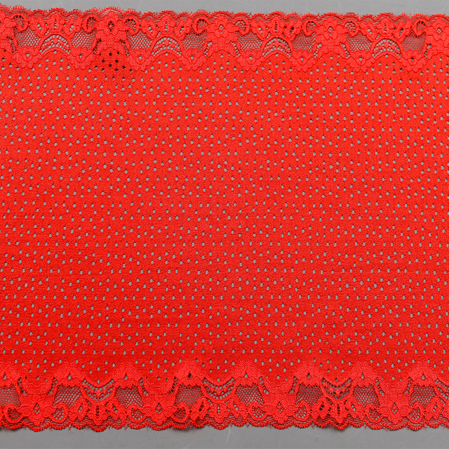 Professional Lace Manufacturer High Quality23.5cm Stretch White Floral Lace Trim for Women7069#