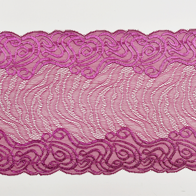manufacturers supply 21.5cm wide warp knitted white lace underwear clothing accessories DIY wedding dress stretch lace 8182#