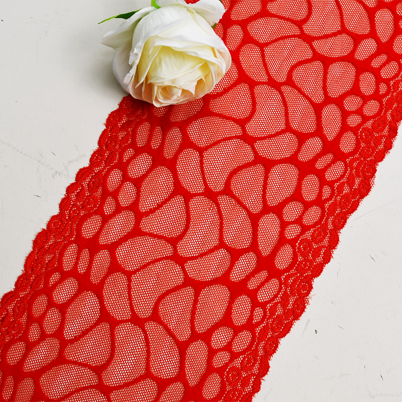 Elegant Mesh Elastic Lace Trim 16cm Spandex Lace Fabric Elastic Lace Women's Dress Underwear Bra 6514#