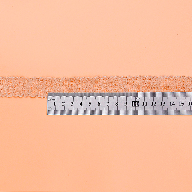 High Quality Stretch Nylon Lace Trim 2cm Nylon Lace Fabric Nylon Spandex Lace for Bra And Underwear Wedding Decoration 116435#