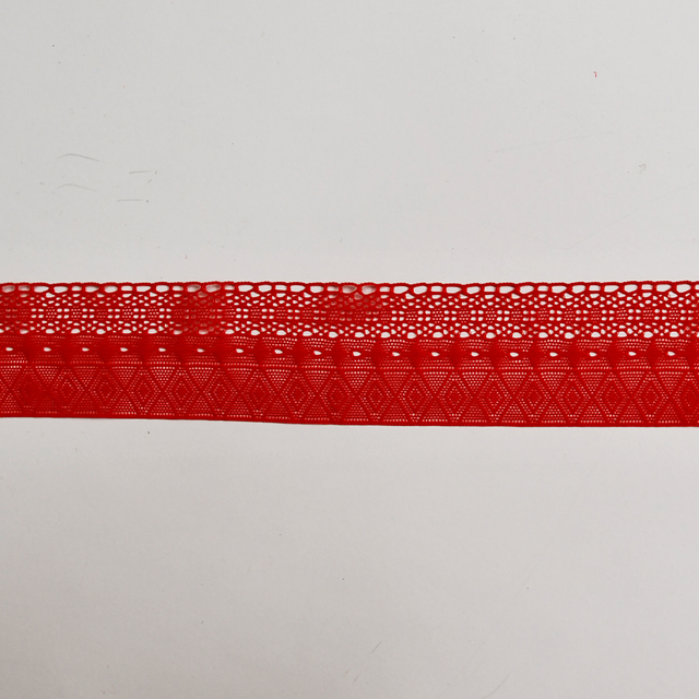 Elastic Lace 3CM Fashion 3D Nylon Spandex Stretch White Floral Lace Trim SG264#