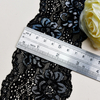 7.5cm Wholesale Bicolor knitted Elastic Lace Trim, nylon spandex stretch lace trim for women dress 6283#