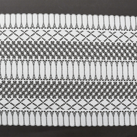 Ready Stock Lace High Quality 24cm Women's Elastic Floral Lace Trim 5756#