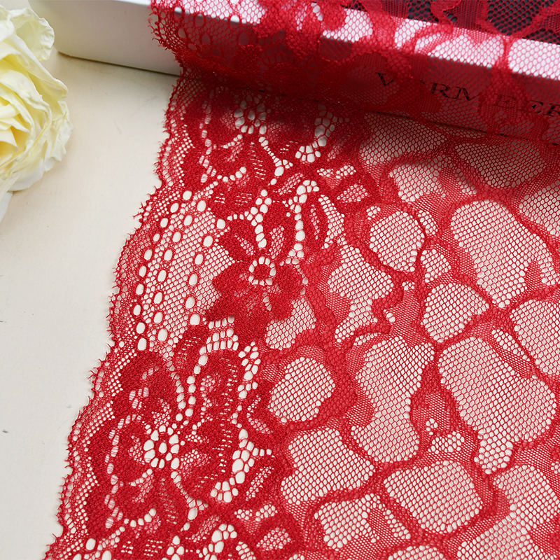 22.5cm Beautiful Lace Stretch Floral Lingerie Headband Elastic Diy Lace 41024#