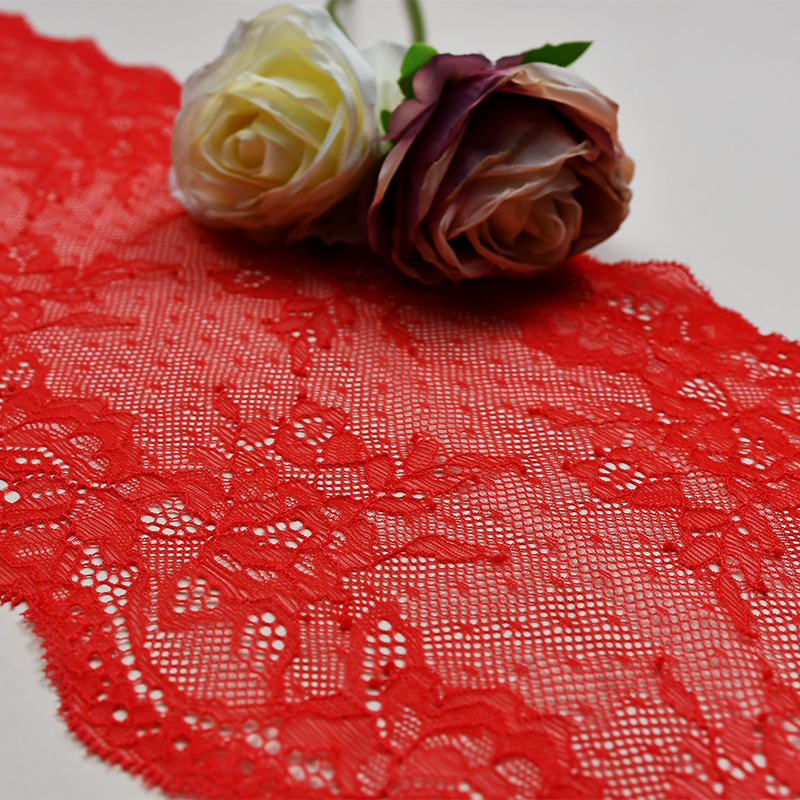Elegant Mesh Elastic Lace Trim 19cm Spandex Lace Fabric Elastic Lace Women's Dress Underwear Bra 10061#