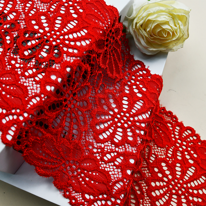 15.5cm Beautiful Lace Stretch Floral Lingerie Headband Elastic Diy Lace 85093#