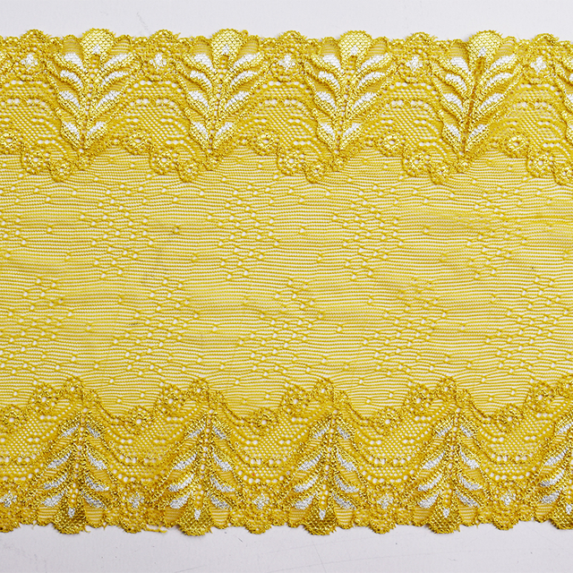 Professional Lace Manufacturer High Quality18cm Stretch White Floral Lace Trim for Women B070#