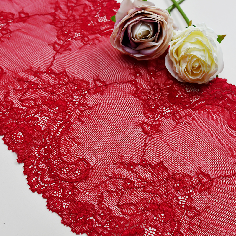 23cm Beautiful Lace Stretch Floral Lingerie Headband Elastic Diy Lace 8280-1#