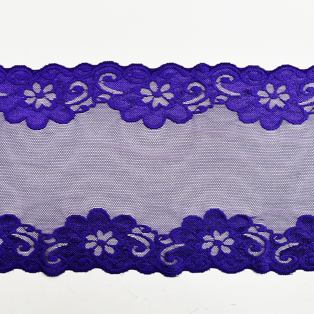 19cm Beautiful Lace Stretch Floral Lingerie Headband Elastic Diy Lace 18068#