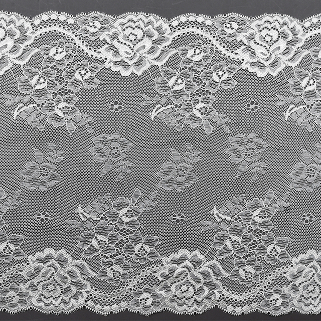 25cm Beautiful Lace Stretch Floral Lingerie Headband Elastic Diy Lace 10026#