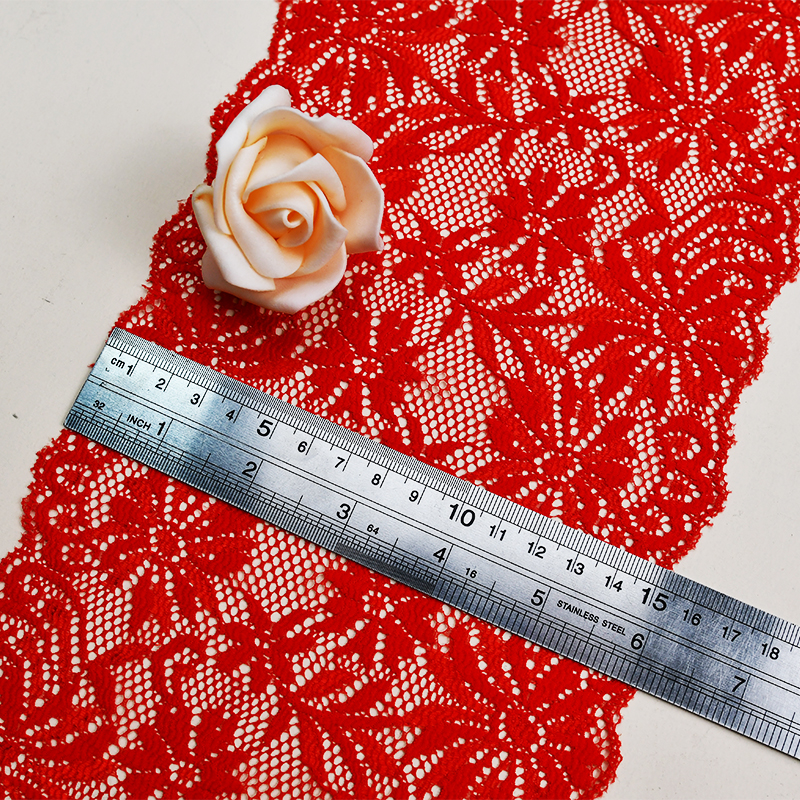 Ready Stock Lace High Quality 16cm Women's Elastic Floral Lace Trim 2425#