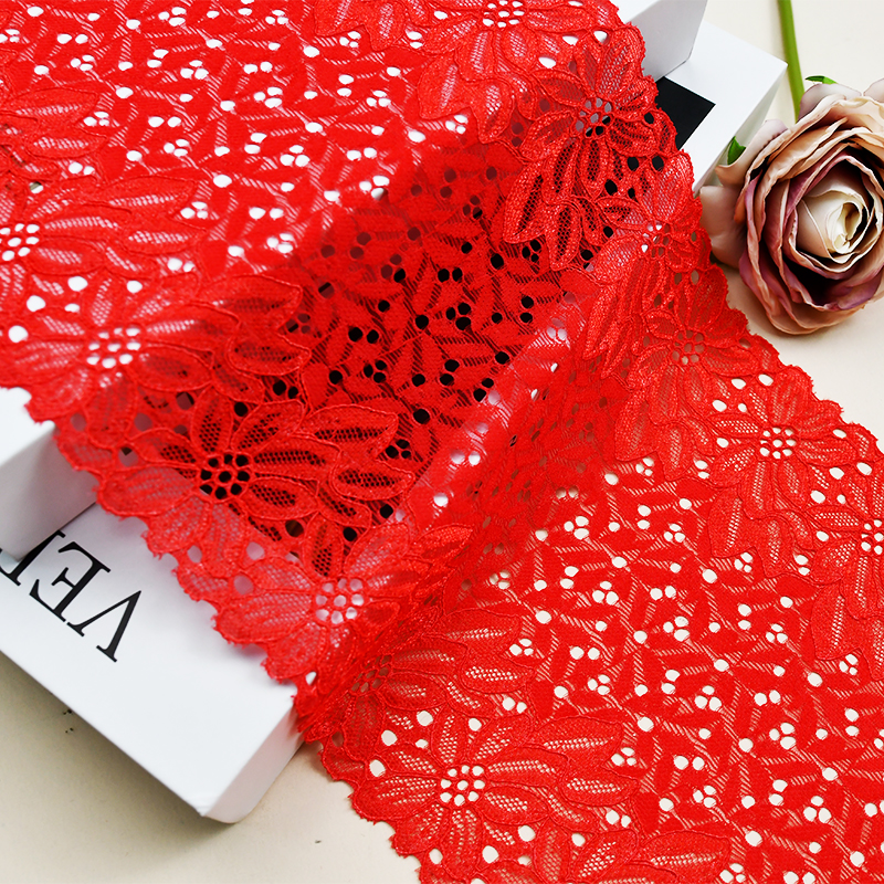18cm Beautiful Lace Stretch Floral Lingerie Headband Elastic Diy Lace 7115#