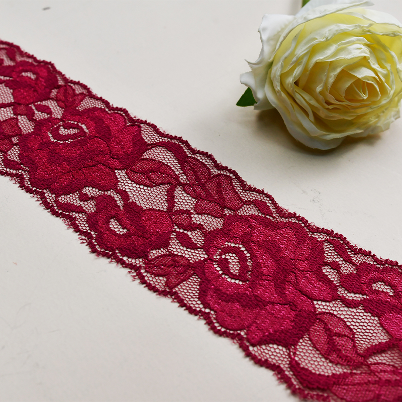 Nylon Elastic 5.7cm Floral Lace Decoration Wedding Decoration Clothing Lace 7301#