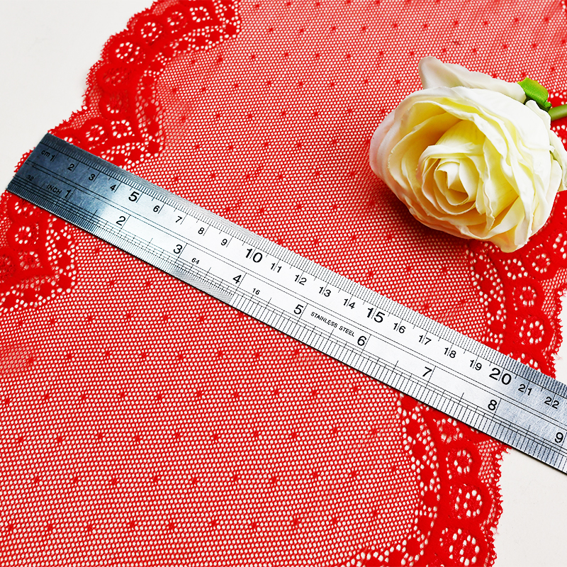 21cm Beautiful Lace Stretch Floral Lingerie Headband Elastic Diy Lace 19208#