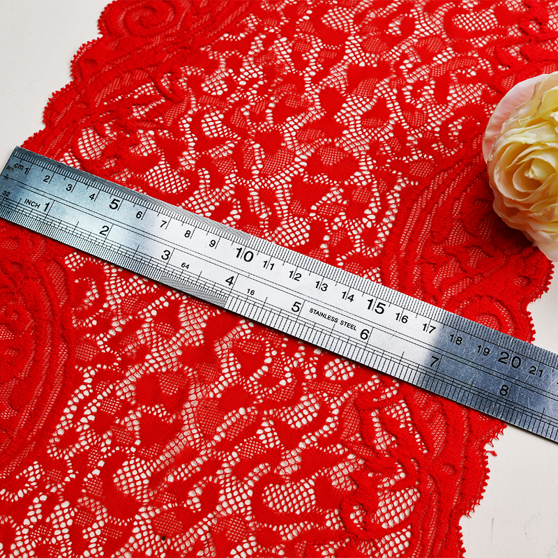 Ready Stock Lace High Quality 19cm Women's Elastic Floral Lace Trim 5362#