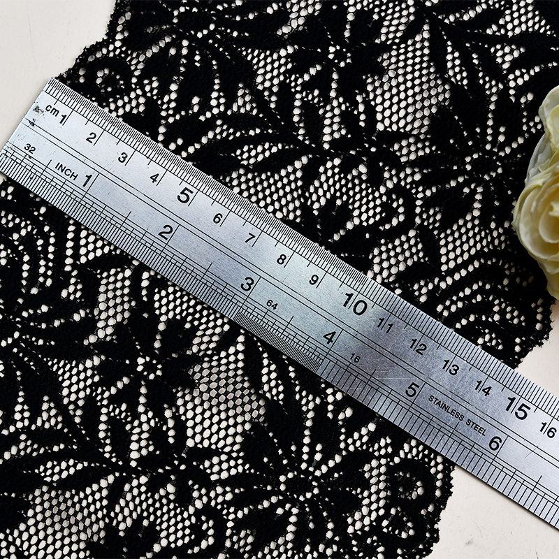 Ready Stock Lace High Quality 16cm Women's Elastic Floral Lace Trim 2425#