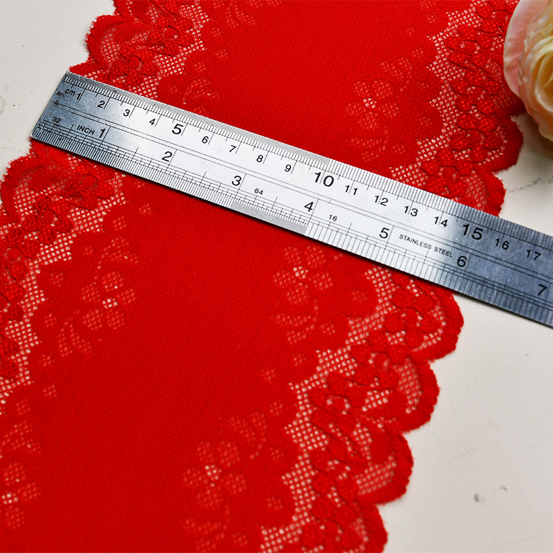 Ready Stock Lace High Quality 17cm Women's Elastic Floral Lace Trim 2251#