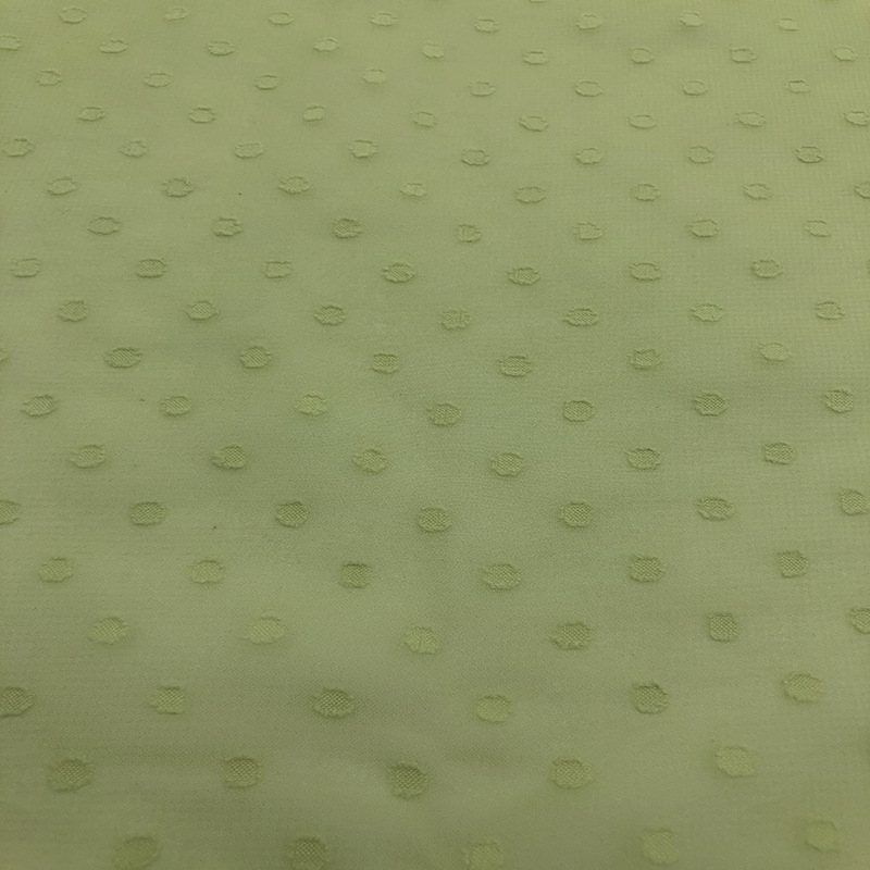 100% Polyester Fabric DOT Jacquard Fabric Chiffon Fabric for Garment