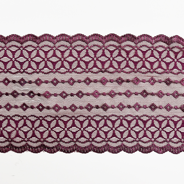 Professional Lace Manufacturer High Quality16cm Stretch White Floral Lace Trim for Women6887#