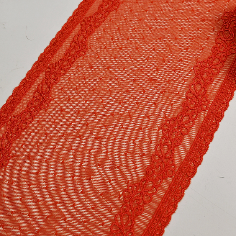 Elegant Mesh Elastic Lace Trim 22.5cm Spandex Lace Fabric Elastic Lace Women's Dress Underwear Bra 6209#