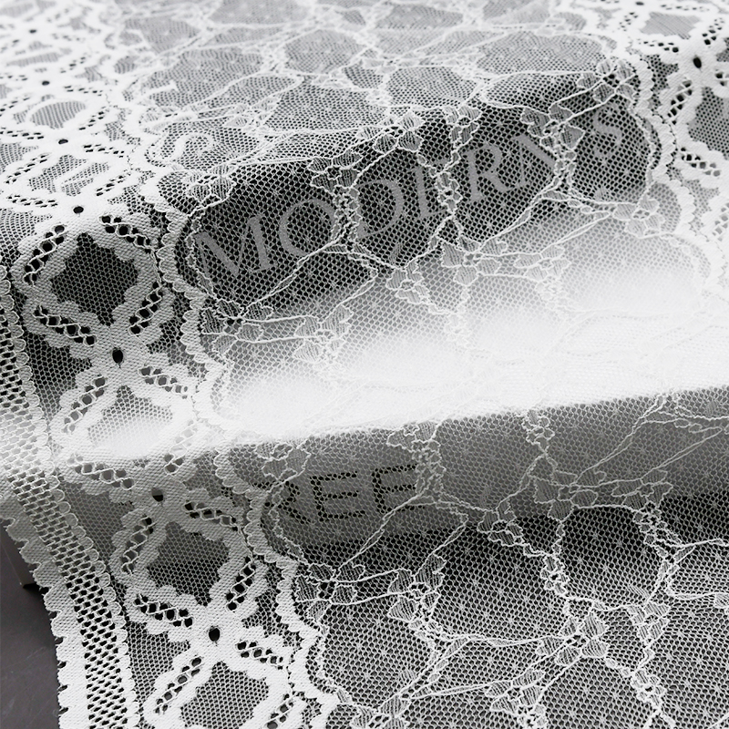 Elegant Mesh Elastic Lace Trim 24cm Spandex Lace Fabric Elastic Lace Women's Dress Underwear Bra 7059#