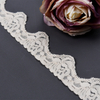 Elastic Lace 3CM Fashion 3D Nylon Spandex Stretch White Floral Lace Trim 106265#