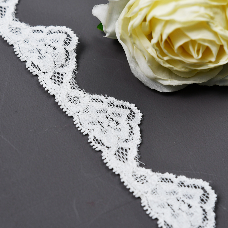 2.5CM Skirt Lace Women'S Small Hem Underwear Accessories Nylon Elastic Lace 1604#