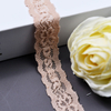 Elastic Lace 2CM Fashion 3D Nylon Spandex Stretch White Floral Lace Trim 116023#