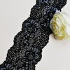 7.5cm Wholesale Bicolor knitted Elastic Lace Trim, nylon spandex stretch lace trim for women dress 6283#