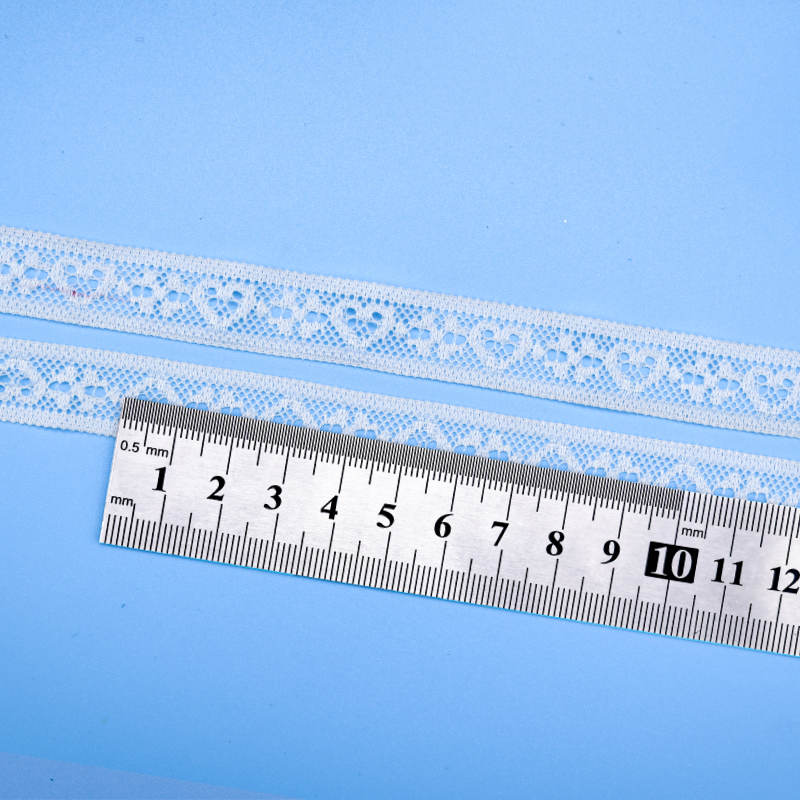 High Quality Stretch Nylon Lace Trim 1.5cm Nylon Lace Fabric Nylon Spandex Lace for Bra And Underwear Wedding Decoration 61661-1#