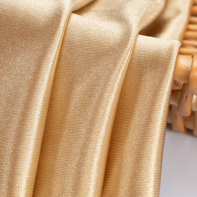 86%Polyester 14%Spandex 180GSM Satin Textile Fabric for Garment Evening Dress