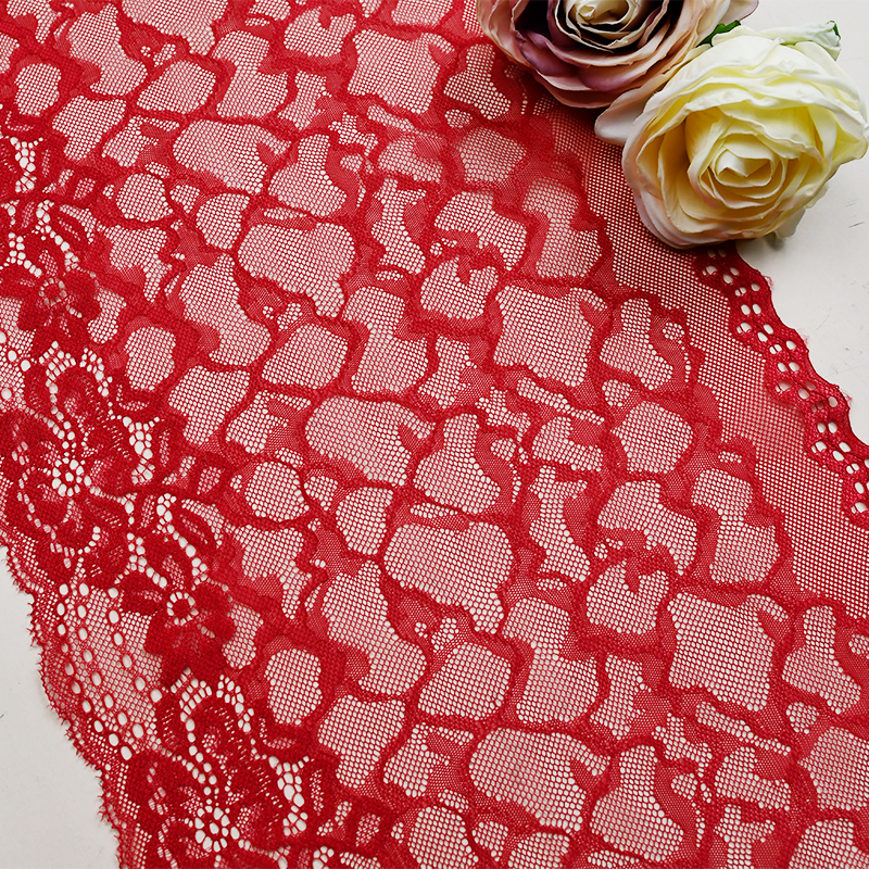 22.5cm Beautiful Lace Stretch Floral Lingerie Headband Elastic Diy Lace 41024#