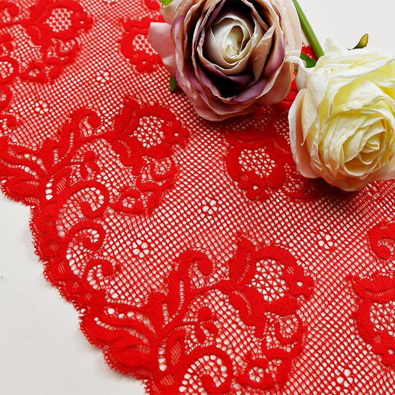18cm Beautiful Lace Stretch Floral Lingerie Headband Elastic Diy Lace 06055#