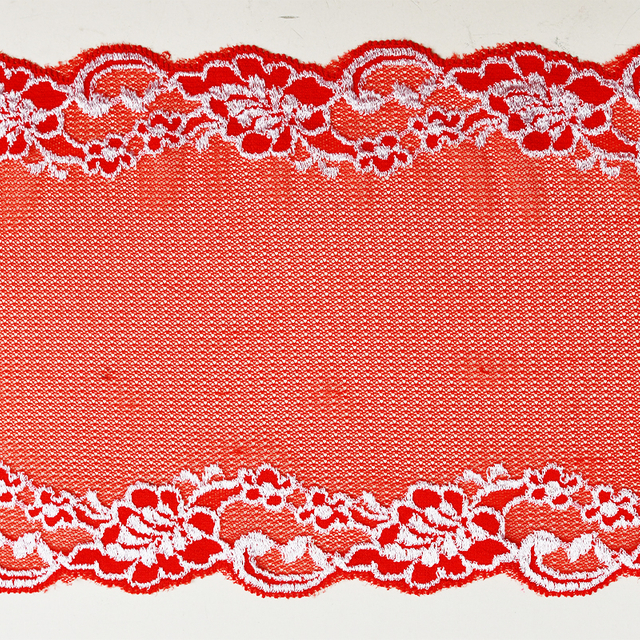 Professional Lace Manufacturer High Quality18cm Stretch White Floral Lace Trim for Women 206100#