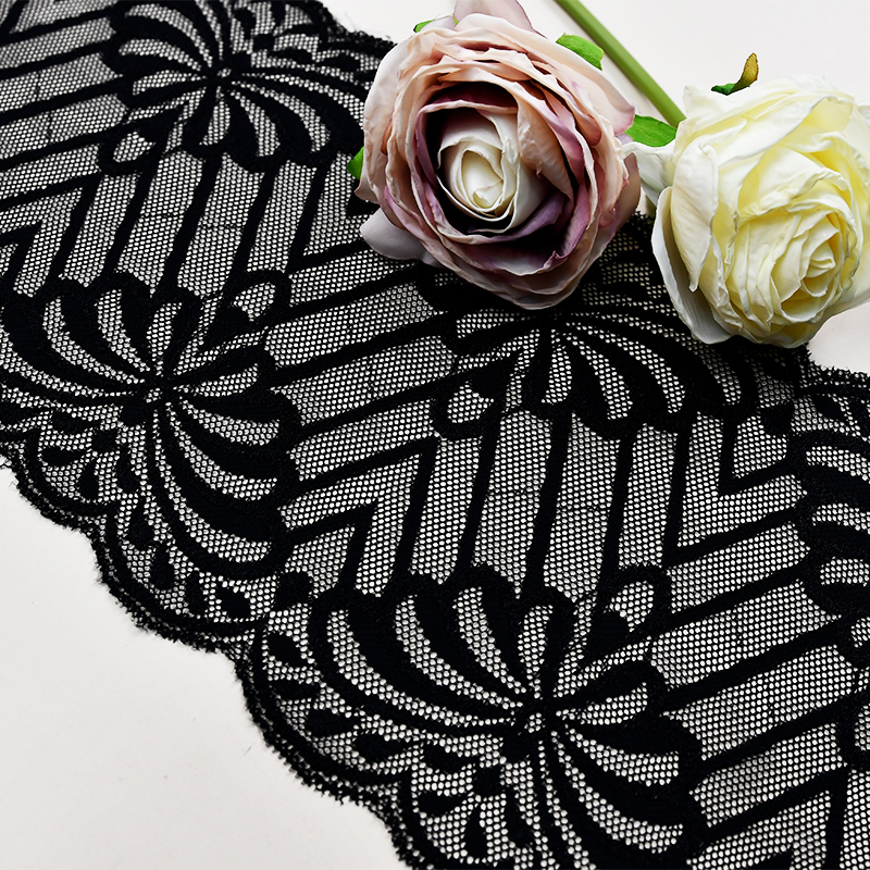 16cm Beautiful Lace Stretch Floral Lingerie Headband Elastic Diy Lace 6881#