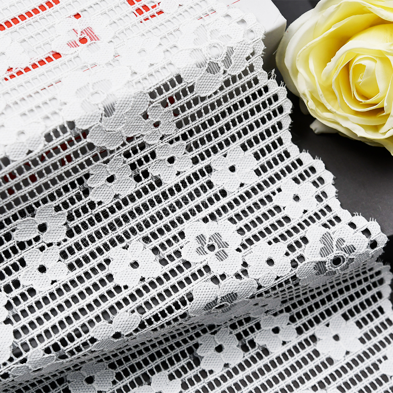 Ready Stock Lace High Quality 19.5cm Women's Elastic Floral Lace Trim 2073#