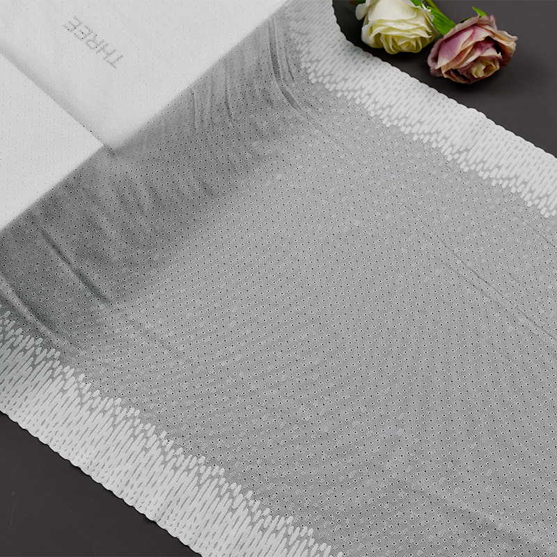 Professional Lace Manufacturer High Quality44cm Stretch White Floral Lace Trim for Women5963#