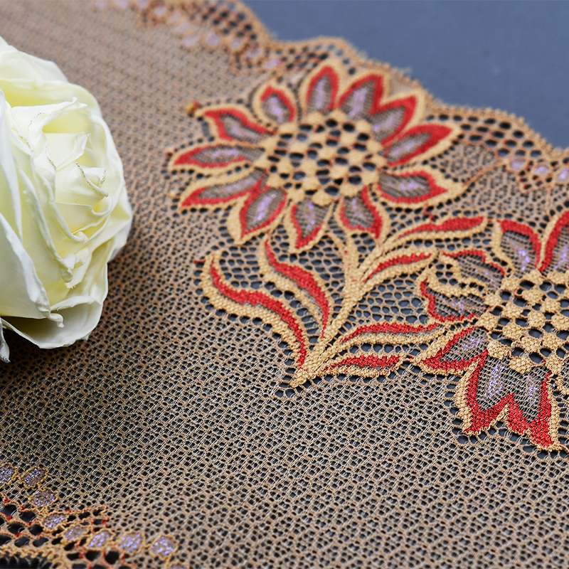 Ready Stock Lace High Quality 16cm Women's Elastic Floral Lace Trim 9659A#