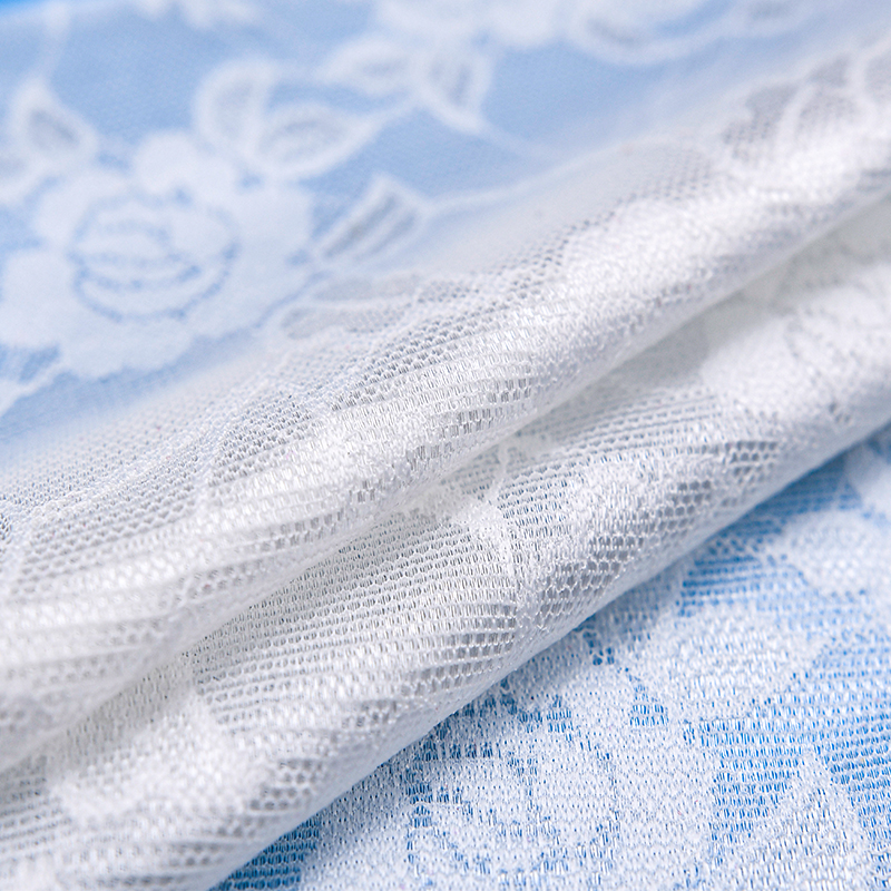 Wholesale two-color knitted elastic lace fabric women's dress 952#