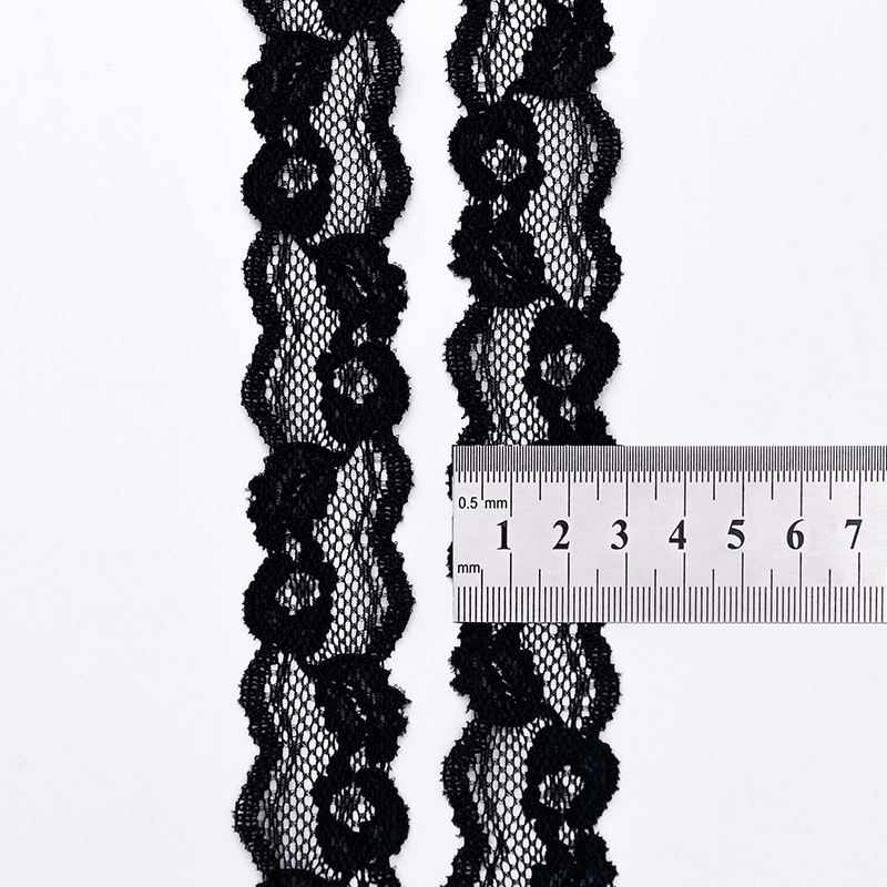 High Quality Stretch Nylon Lace Trim 3cm Nylon Lace Fabric Nylon Spandex Lace for Bra And Underwear Wedding Decoration 106423#