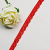 Elastic Lace 1.5CM Fashion 3D Nylon Spandex Stretch White Floral Lace Trim 7702#