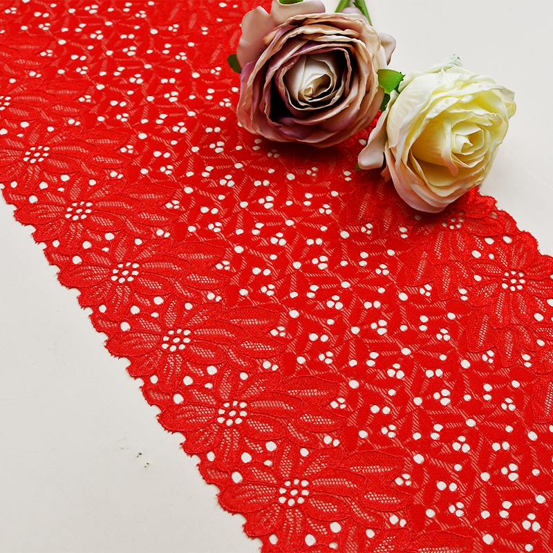 18cm Beautiful Lace Stretch Floral Lingerie Headband Elastic Diy Lace 7115#