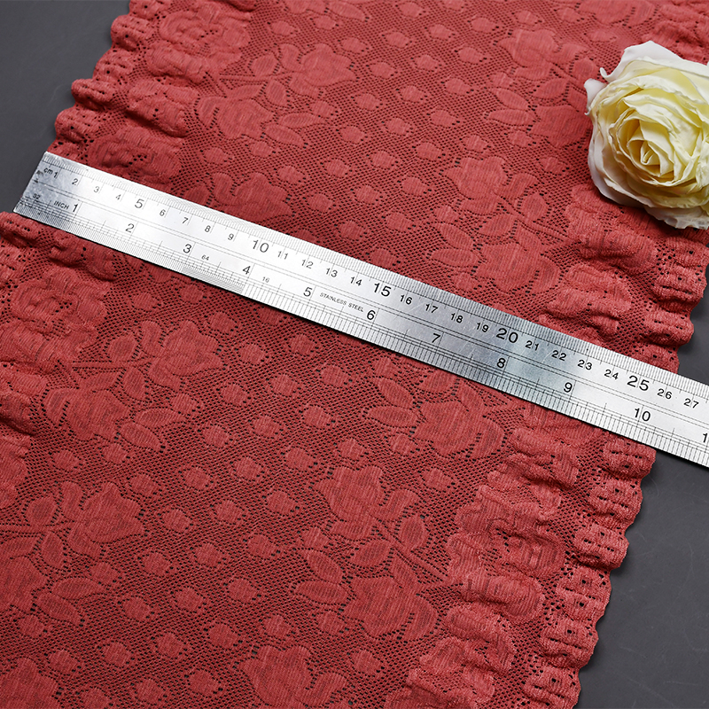 27cm Beautiful Lace Stretch Floral Lingerie Headband Elastic Diy Lace 8012#