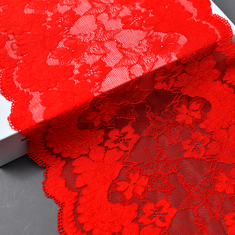 Ready Stock Lace High Quality 22.5cm Women's Elastic Floral Lace Trim 5187#