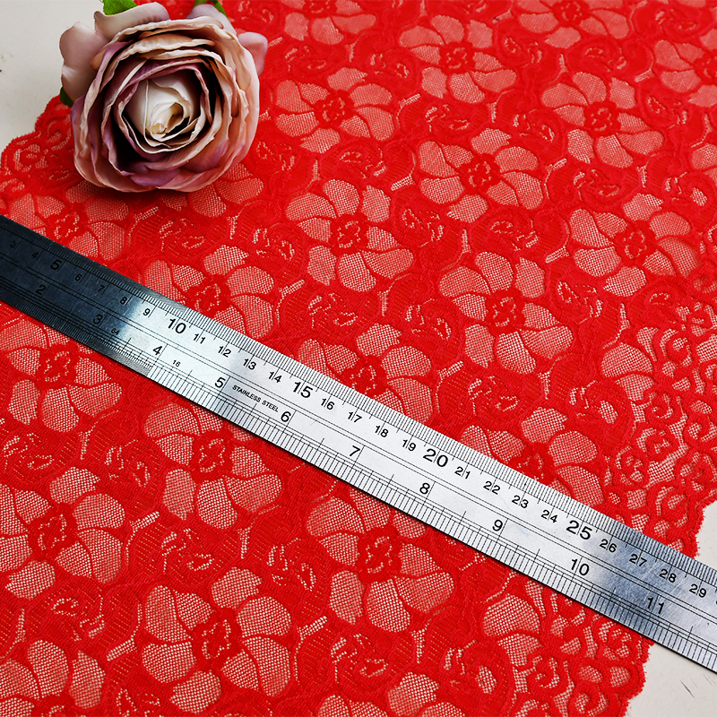 27cm Beautiful Lace Stretch Floral Lingerie Headband Elastic Diy Lace 17146#