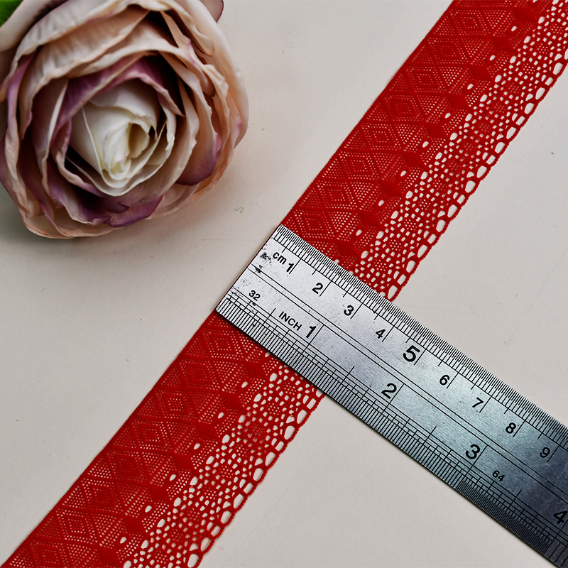 High Quality Stretch Nylon Lace Trim 3cm Nylon Lace Fabric Nylon Spandex Lace for Bra And Underwear Wedding Decoration SG264#