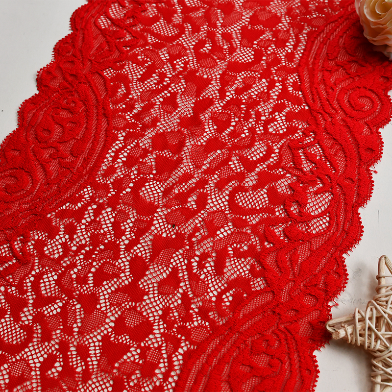 Ready Stock Lace High Quality 19cm Women's Elastic Floral Lace Trim 5362#